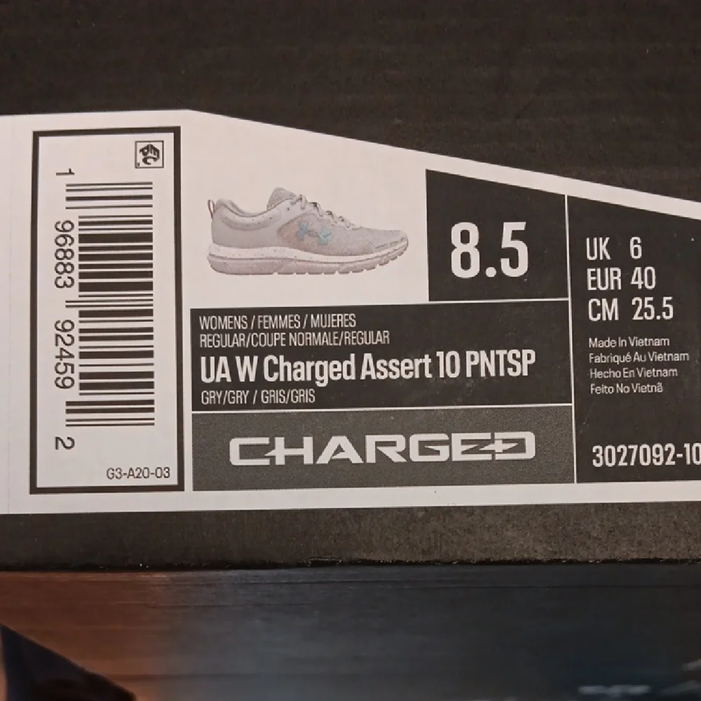 Under Armour Womens Blue and Gray Sneakers Breathable Mesh Design New - Picture 5 of 10